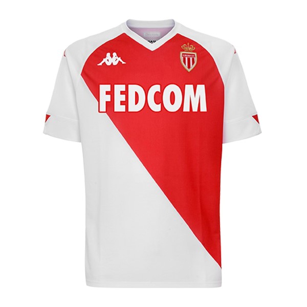 Tailandia Camiseta AS Monaco 1ª Kit 2020 2021 Rojo Blanco